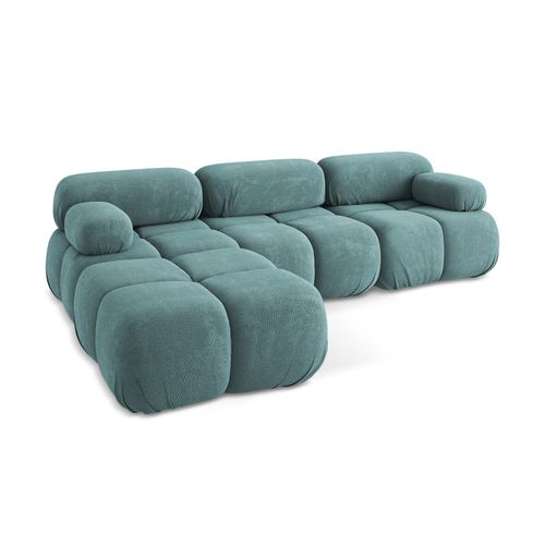 Canapé D'angle Modulaire Reversible Lokua En Chenille Jeans