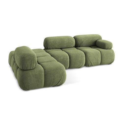 Canapé D'angle Modulaire Gauche Lokua En Chenille Vert