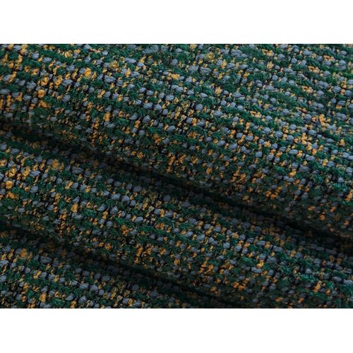 Canapé D'angle Panoramique Convertible Kapua En Tissu Texturé Vert
