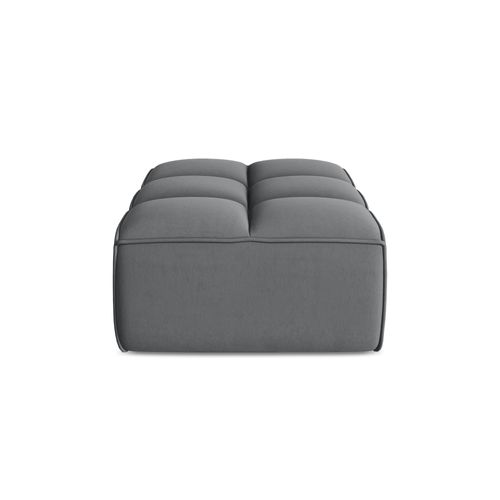 Pouf Kalai En Velours Acier