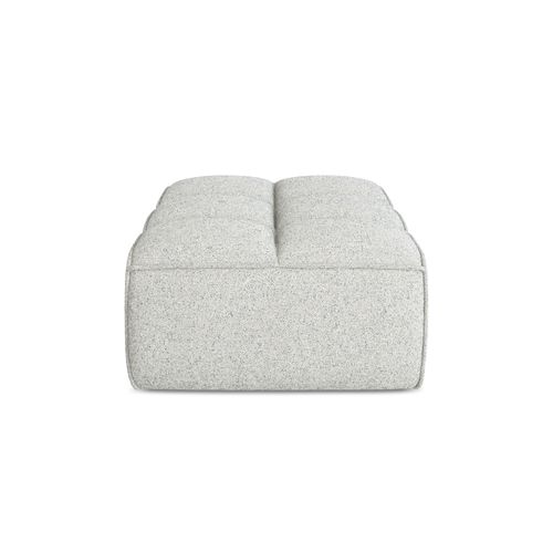 Pouf Kalai En Tissu Texturé Beige