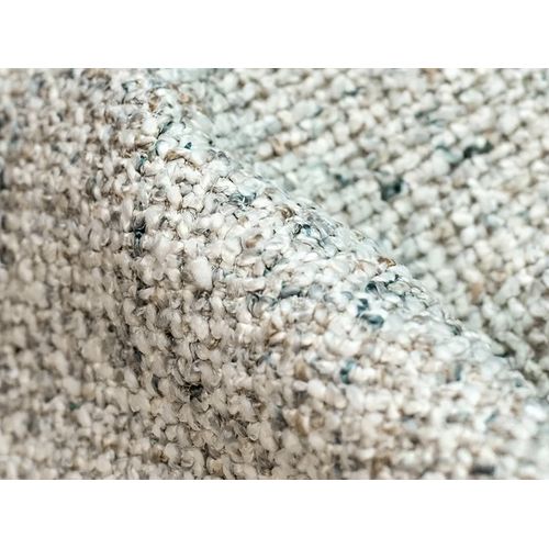 Pouf Kalai En Tissu Texturé Beige