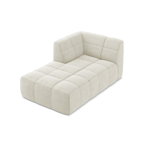 Méridienne Gauche Aloha En Tissu Bouclette Sable