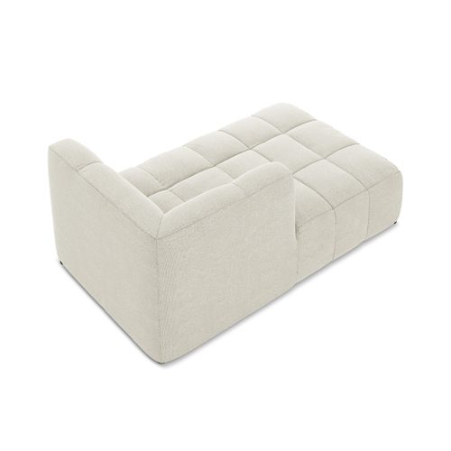 Méridienne Gauche Aloha En Tissu Bouclette Sable