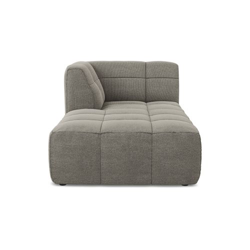 Méridienne Gauche Aloha En Tissu Bouclette Gris