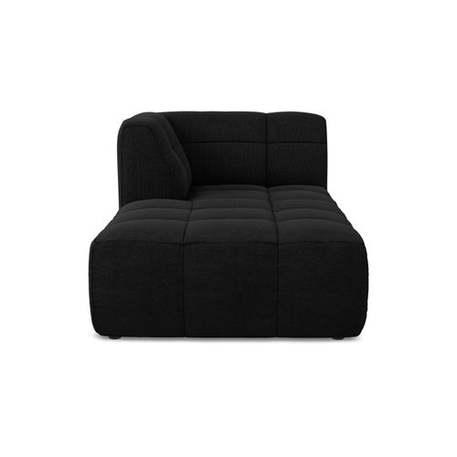 Méridienne Gauche Aloha En Tissu Bouclette Noir