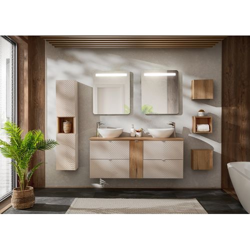 Meuble Colonne De Salle De Bain Suspendu Viva Cachemire 30 X 140 Cm