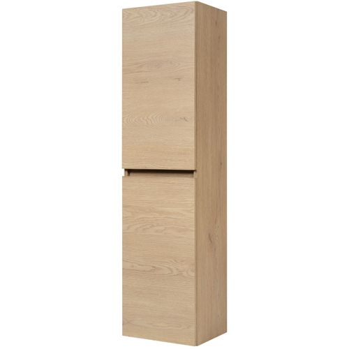 Colonne Suspendue De Salle De Bain Simple Chêne Clair 35 X 136 Cm