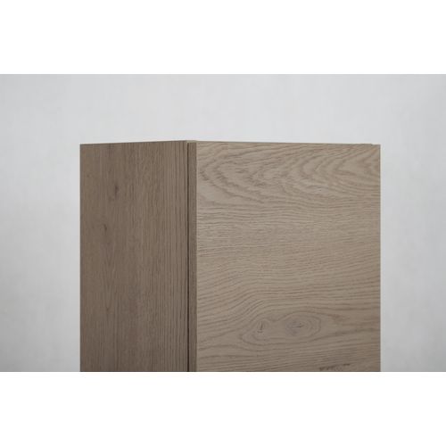 Colonne Suspendue De Salle De Bain Simple Chêne Foncé 35 X 136 Cm