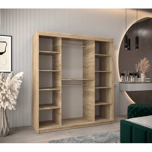 Armoire Promo T3 à Portes Coulissantes 200/180/62 2 Portes (sonoma/sonoma)