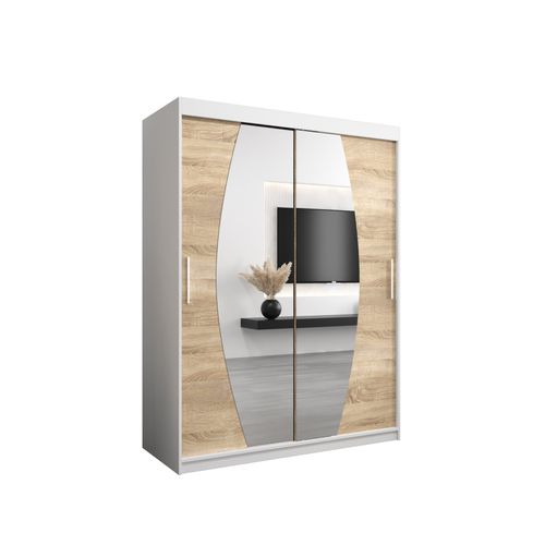 Armoire Elypse à Portes Coulissantes 200/150/62 2 Portes (blanc/sonoma)