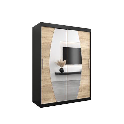 Armoire Elypse à Portes Coulissantes 200/150/62 2 Portes (noir/sonoma)