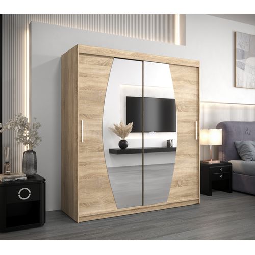 Armoire Elypse à Portes Coulissantes 200/180/62 2 Portes (sonoma/sonoma)