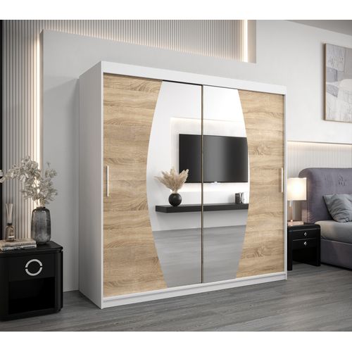 Armoire Elypse à Portes Coulissantes 200/200/62 2 Portes (blanc/sonoma)