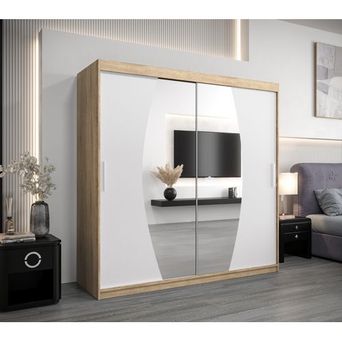 Armoire Elypse à Portes Coulissantes 200/200/62 2 Portes (sonoma/blanc)