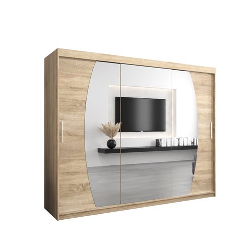 Armoire Elypse à Portes Coulissantes 200/250/62 3 Portes (sonoma/sonoma)