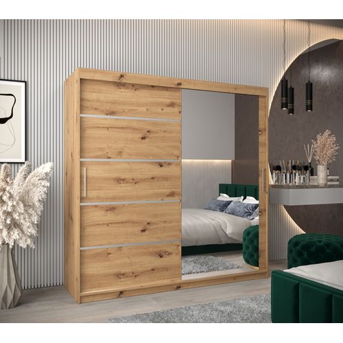 Armoire Verona 2 à Portes Coulissantes 200/200/62 2 Portes (artisan/artisan)