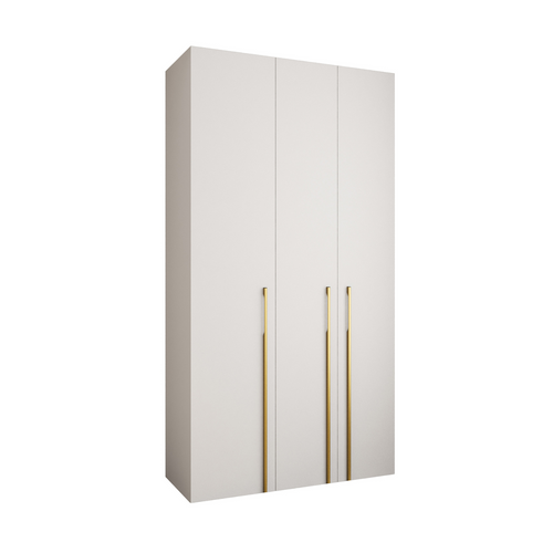 Armoire 3 Portes Como 3 245.5/130/40 (blanc/or)