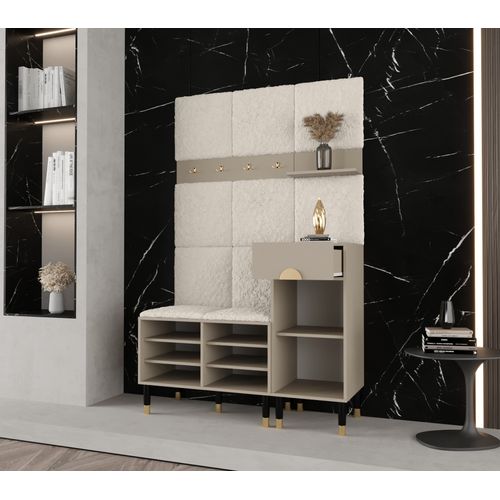 Vestiaire Palermo 126x46x200 Cm - Beige