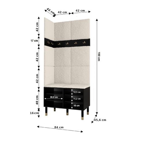Ensemble De Garde-robe Palermo 11 200/84/46 (cachemire/poso 60)