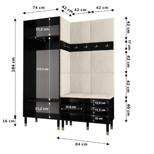 Vestiaire Palermo 14 200/158/46 (cachemire/poso 60)