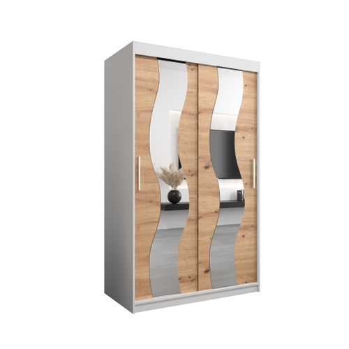 Armoire Sewilla à Portes Coulissantes 200/120/62 2 Portes (blanc/artisan)