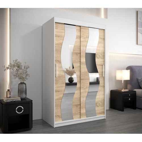 Armoire Sewilla à Portes Coulissantes 200/120/62 2 Portes (blanc/sonoma)