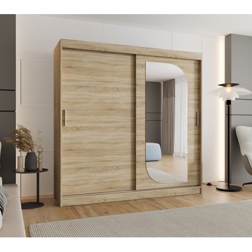 Armoire Lucy à Portes Coulissantes 200/200/62 2 Portes (sonoma)