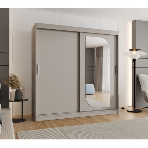 Armoire Lucy à Portes Coulissantes 200/200/62 2 Portes (cachemire)