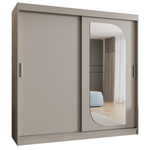 Armoire Lucy à Portes Coulissantes 200/200/62 2 Portes (cachemire)