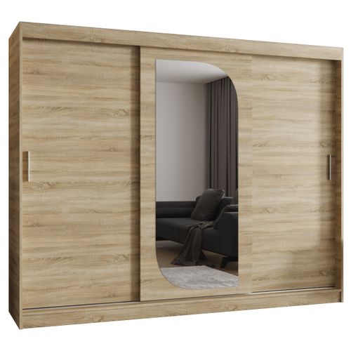 Armoire Lucy à Portes Coulissantes 200/250/62 3 Portes (sonoma)