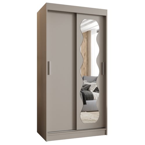 Armoire Spoti à Portes Coulissantes 200/100/62 2 Portes (cachemire)