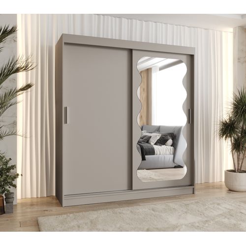 Armoire Spoti à Portes Coulissantes 200/180/62 2 Portes (cachemire)