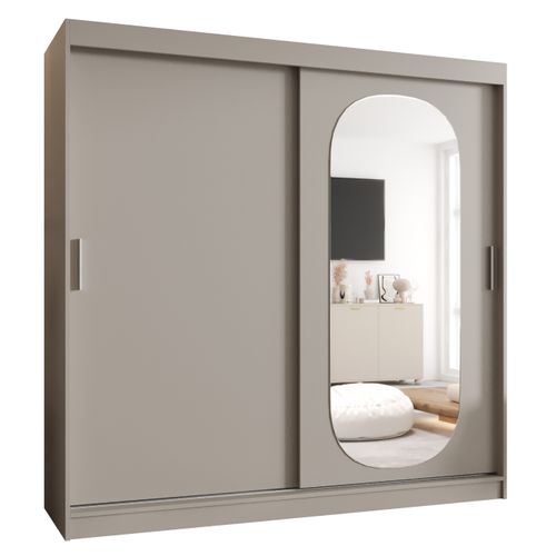 Armoire Royal à Portes Coulissantes 200/200/62 2 Portes (cachemire)
