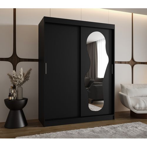 Armoire Ultra à Portes Coulissantes 200/150/62 2 Portes (noir)