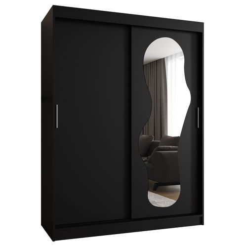 Armoire Ultra à Portes Coulissantes 200/150/62 2 Portes (noir)