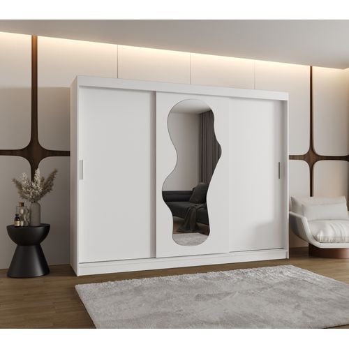 Armoire Ultra à Portes Coulissantes 200/250/62 2 Portes (blanc)