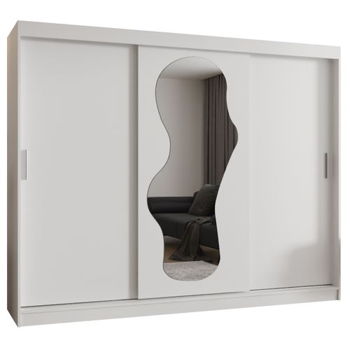 Armoire Ultra à Portes Coulissantes 200/250/62 2 Portes (blanc)