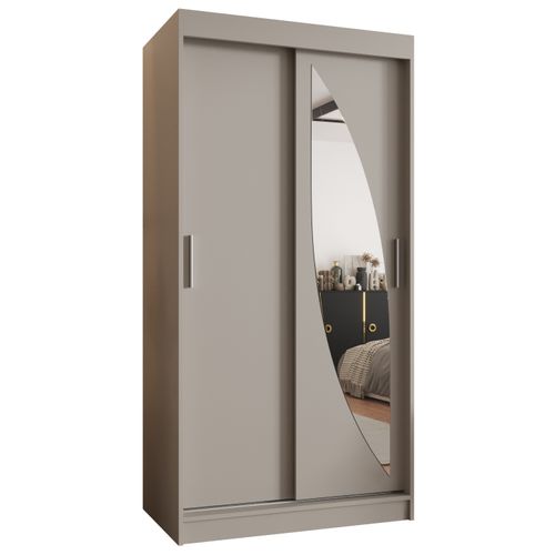 Armoire Milo à Portes Coulissantes 200/100/62 2 Portes (cachemire)