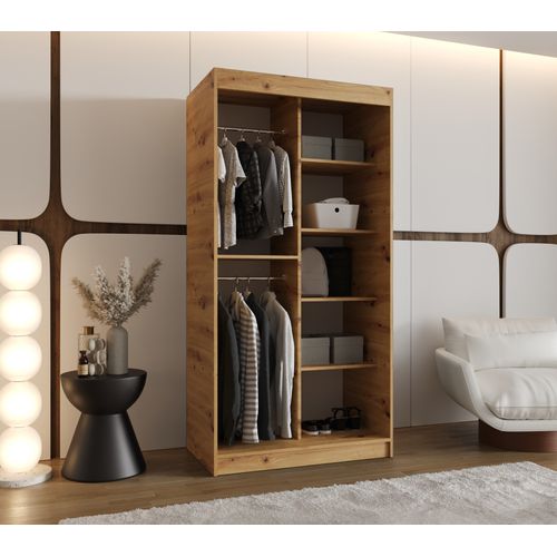 Armoire Milo à Portes Coulissantes 200/100/62 2 Portes (artisan)