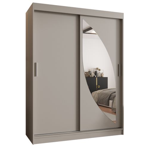 Armoire Milo à Portes Coulissantes 200/150/62 2 Portes (cachemire)