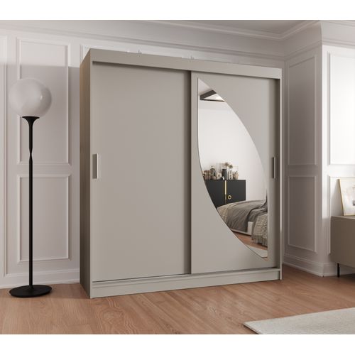 Armoire Milo à Portes Coulissantes 200/180/62 2 Portes (cachemire)