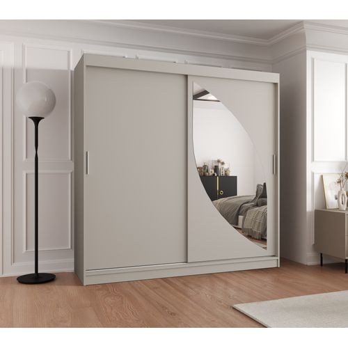 Armoire Milo à Portes Coulissantes 200/200/62 2 Portes (cachemire)
