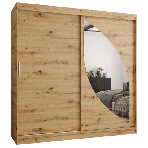 Armoire Milo à Portes Coulissantes 200/200/62 2 Portes (artisan)