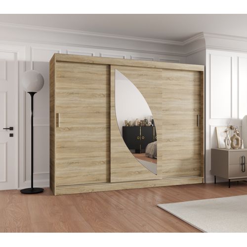 Armoire Milo à Portes Coulissantes 200/250/62 3 Portes (sonoma)