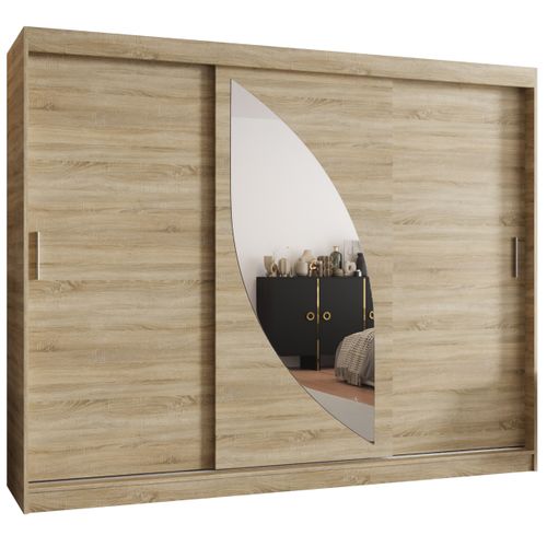Armoire Milo à Portes Coulissantes 200/250/62 3 Portes (sonoma)