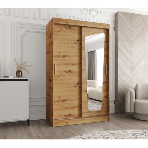 Armoire Moka à Portes Coulissantes 200/120/62 2 Portes (artisan)