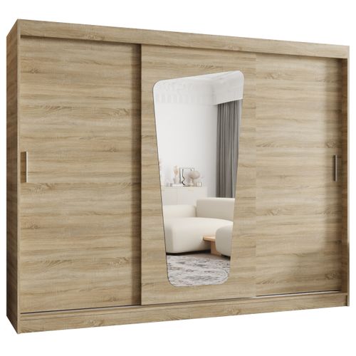 Armoire Moka à Portes Coulissantes 200/250/62 3 Portes (sonoma)