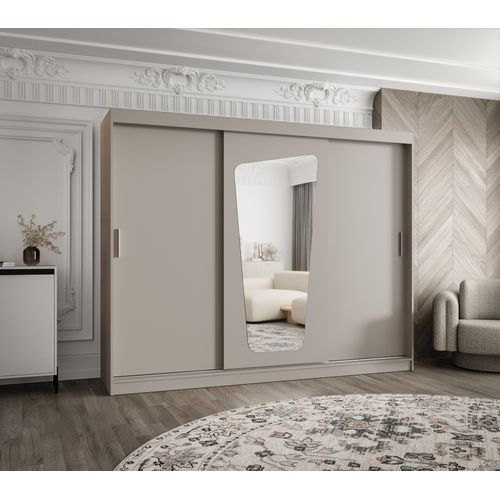 Armoire Moka à Portes Coulissantes 200/250/62 3 Portes (cachemire)