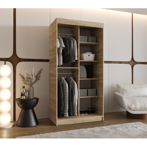 Armoire Rossa à Portes Coulissantes 200/100/62 2 Portes (sonoma)